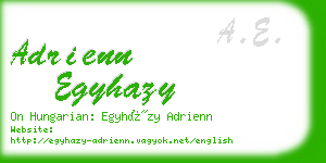 adrienn egyhazy business card